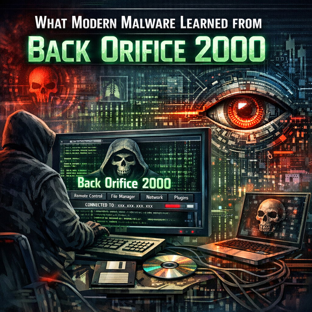 Illustration of What Modern Malware Learned from Back Orifice 2000