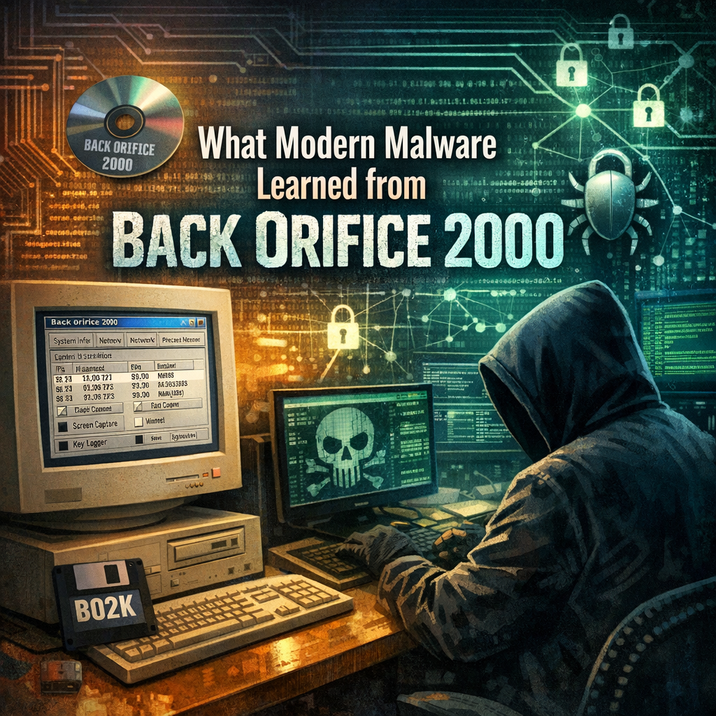 Illustration of What Modern Malware Learned from Back Orifice 2000
